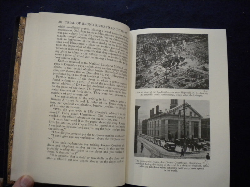 1989 THE TRIAL OF BRUNO RICHARD HAUPTMANN HARDCOVER BOOK-SPECIAL EDITION-KD 8045