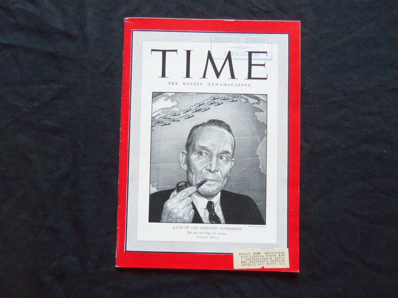 1941 MARCH 31 TIME MAGAZINE - EMORY SCOTT LAND - T 758