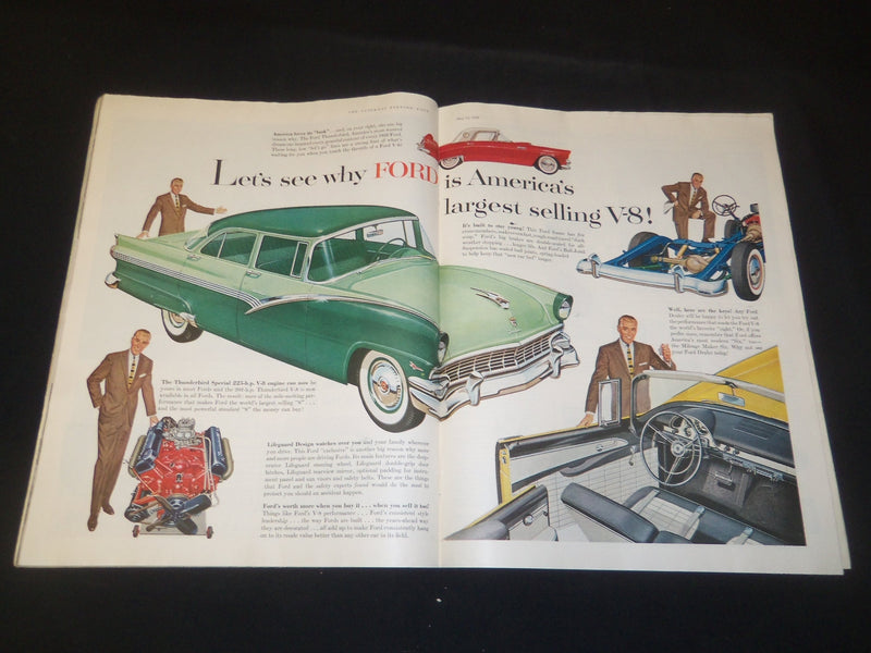 1956 MAY 12 THE SATURDAY EVENING POST MAGAZINE - ILLUSTRATED COVER - SP 5626