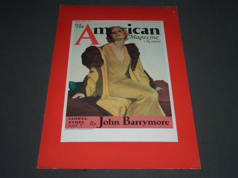 1933 FEBRUARY THE AMERICAN MAGAZINE ADVERTISING POSTER 11 X 15 3/4 - P 278A