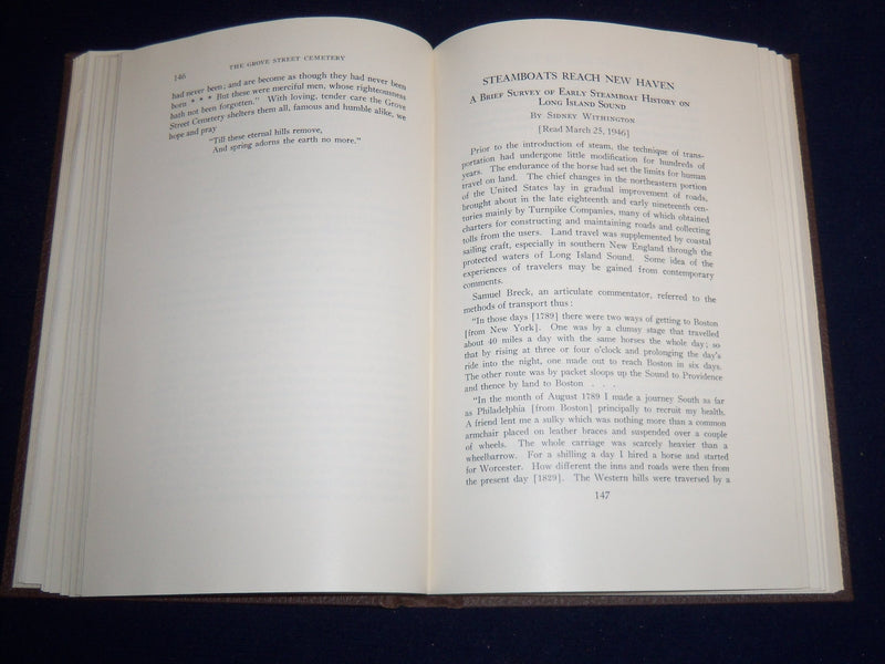 1951 NEW HAVEN COLOGY HISTORICAL SOCIETY PAPERS VOL 10 - CONNECTICUT- KD 2951S