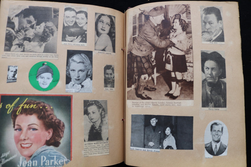 MOVIE STARS SCRAPBOOK - MANY PHOTOS - E 26438