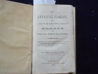 1845 THE AMERICAN FLORIST HARDCOVER BOOK BY JAMES NORMAN ELEY - KD 8746