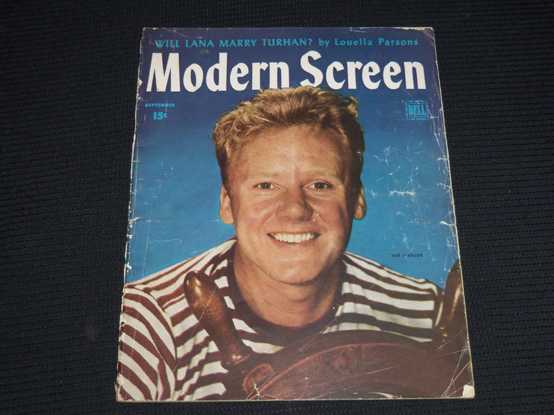 1945 SEPTEMBER MODERN SCREEN MAGAZINE - VAN JOHNSON COVER - E 13434
