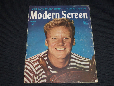 1945 SEPTEMBER MODERN SCREEN MAGAZINE - VAN JOHNSON COVER - E 13434