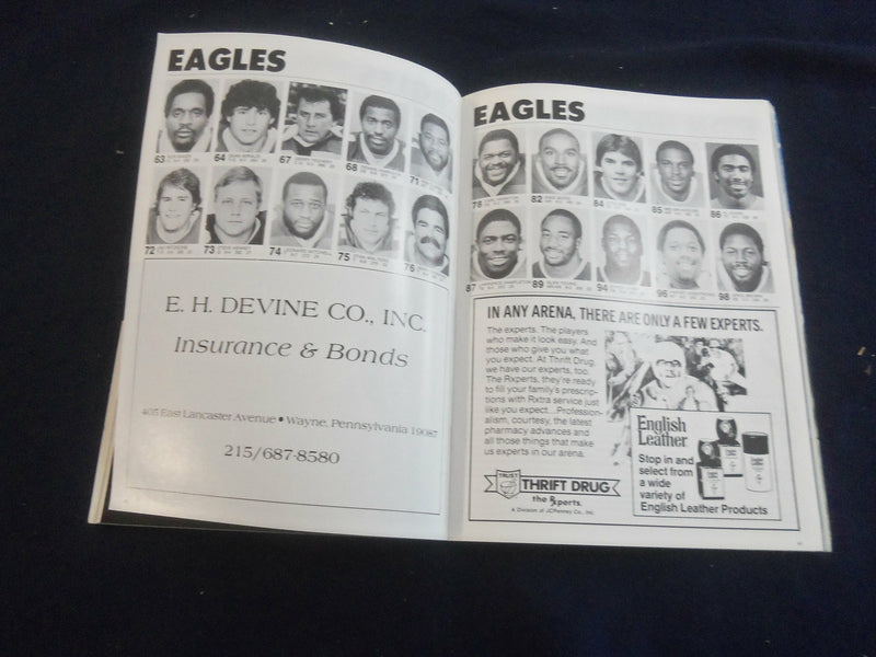 1983 SEP 25 GAMEDAY MAGAZINE- PHILADELPHIA EAGLES VS ST. LOUIS CARDINALS- F 250C