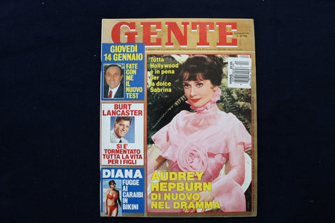 1993 JANUARY 18 GENTE MAGAZINE - AUDREY HEPBURN COVER - E 12078
