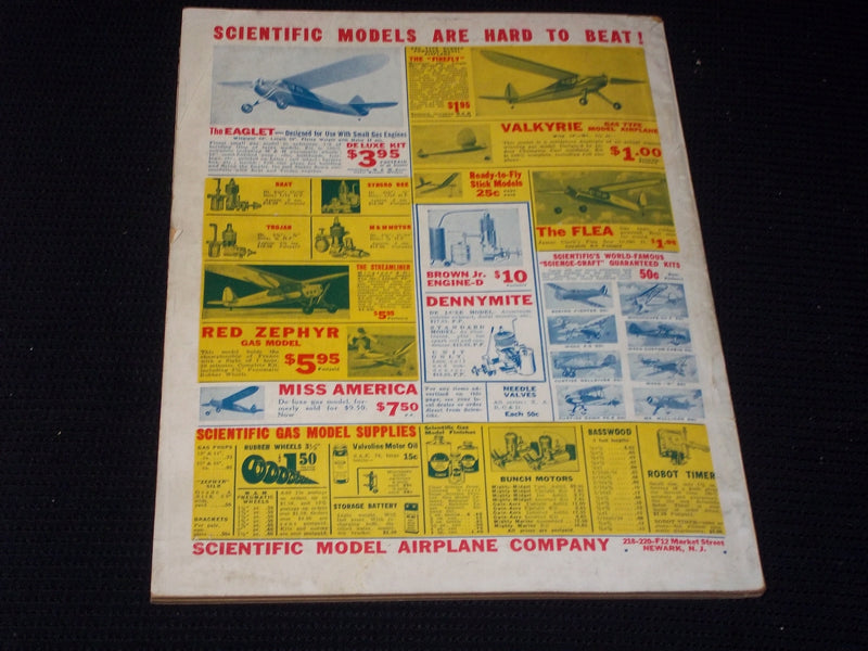 1938 DECEMBER FLYING ACES MAGAZINE ILLUSTRATED FRONT COVER - E 173