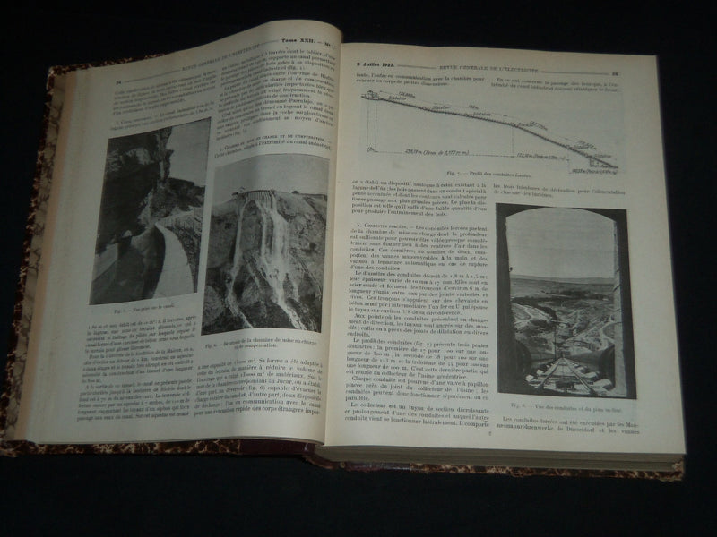 1927 JULY-DEC REVUE GENERALE DE L'ELECTRICITE BOUND VOLUME NO. 22 - KD 2010C
