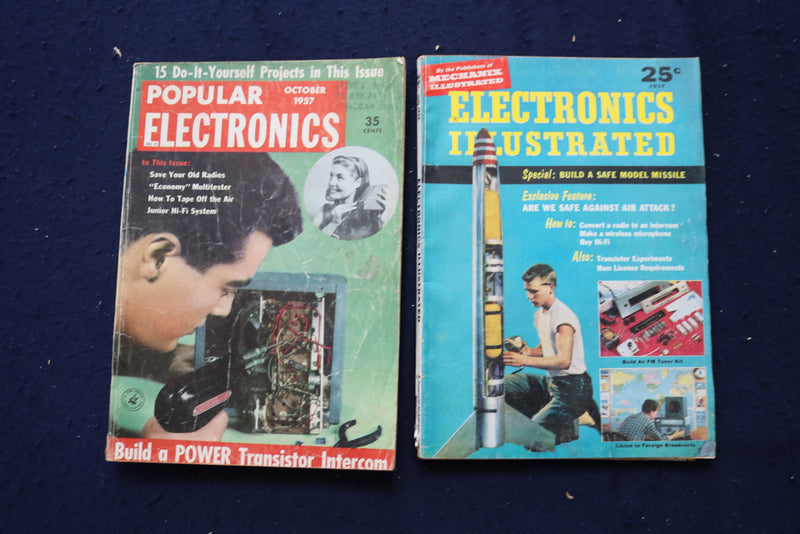 1955-1973 ELECTRONICS MAGAZINES - LOT OF 8 - O 3453
