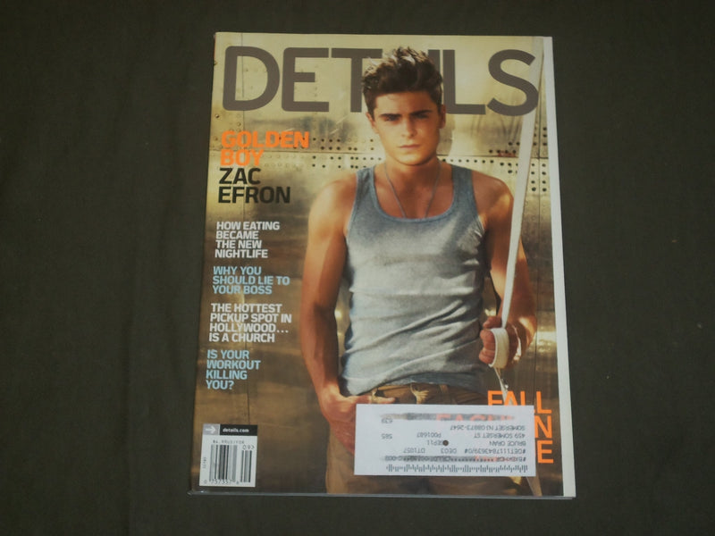 2010 SEPTEMBER DETAILS MAGAZINE - ZAC EFRON COVER - B 1632