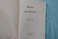 1921 RHYMES OF OLD PLIMOUTH BY HERBERT RANDALL - SOFTCOVER BOOK - K 3432