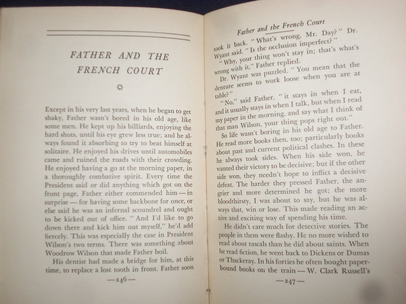 1935 LIFE WITH FATHER HARDCOVER BOOK BY CLARENCE DAY - 1ST EDITION - KD 9187