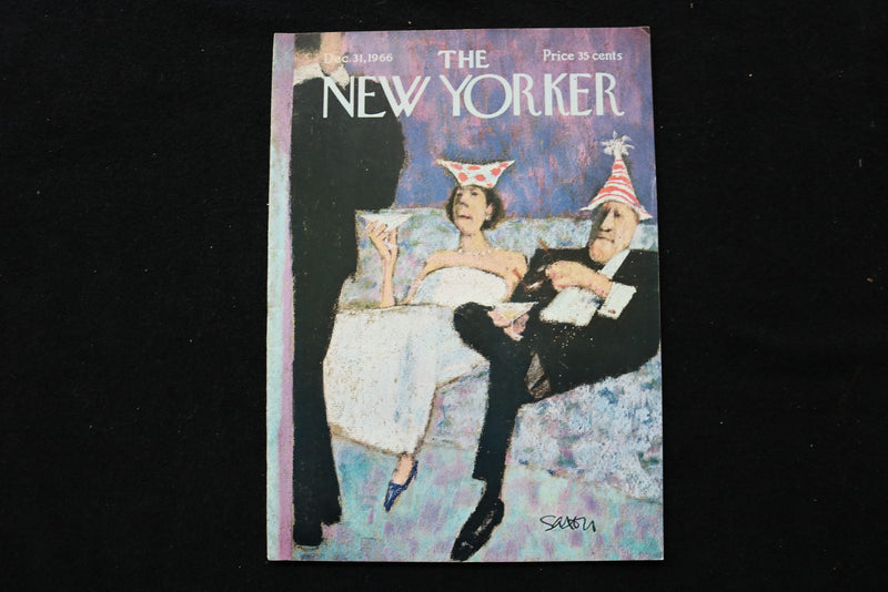 1966 DECEMBER 31 NEW YORKER MAGAZINE - GREAT ILLUSTRATED COVER - NY 2720