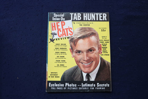 1957 OCTOBER HEP CAT'S REVIEW MAGAZINE - TAB HUNTER COVER - E 19125