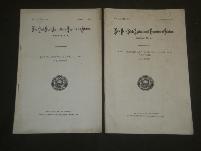 1919-1929 NEW YORK AGRICULTURAL EXPERIMENT STATION BULLETIN LOT OF 4 - J 4823
