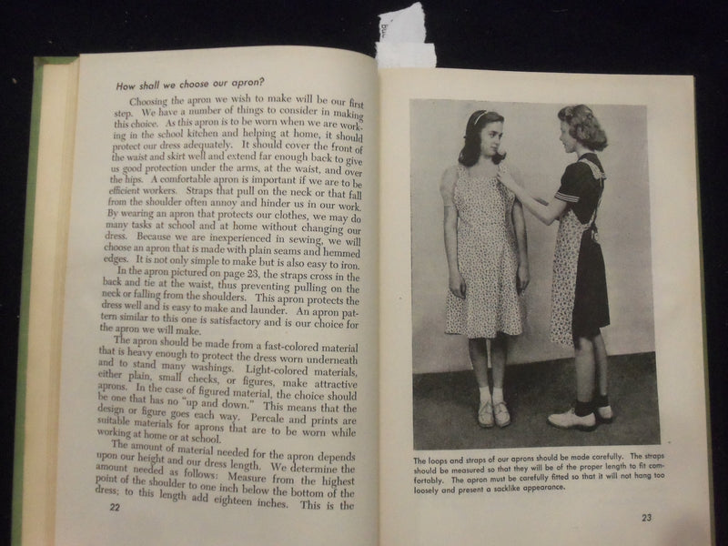 1943 OUR CLOTHING HARDCOVER BOOK BY L. BAXTER, M. JUSTIN & L. RUST - KD 8465