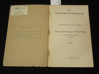 1917 NEW YORK TREATMENT OF DELINQUENTS -73RD ANNUAL PRISON ASSOC. REPORT- K 2701