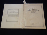 1928 DAILEY PASKMAN'S RADIO MINSTRELS SONG BOOK - SOFTCOVER - J 8034