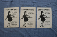 1929-1930 GREENWICH THEATRE PROGRAMS - LOT OF 26 +2 WINTER ANNOUNCEMENTS- O 3739