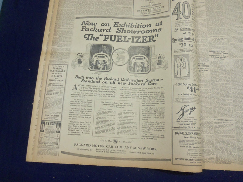 1920 APRIL 16 NEW YORK TIMES - RAILROADS GIVE 