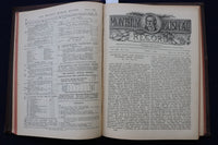 1880-1884 THE MONTHLY MUSICAL RECORD HARDCOVER BOUND VOLUMES - LOT OF 2- KD 9540