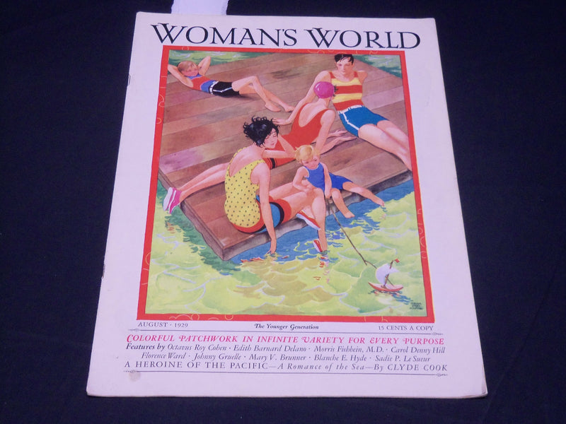 1929 AUGUST WOMAN'S WORLD MAGAZINE - YOUNGER GENERATION - NICE ADS - ST 530F