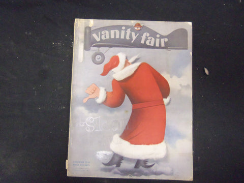 1935 DECEMBER VANITY FAIR MAGAZINE-ILLUSTRATED COVER, PHOTOS, ARTICLES - ST 3133
