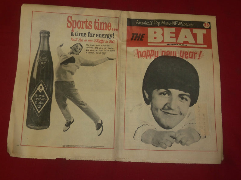 1966 DEC 31 THE BEAT NEWSPAPER- PAUL MCCARTNEY -PHOTOS, ARTICLES & ADS - NP 3910