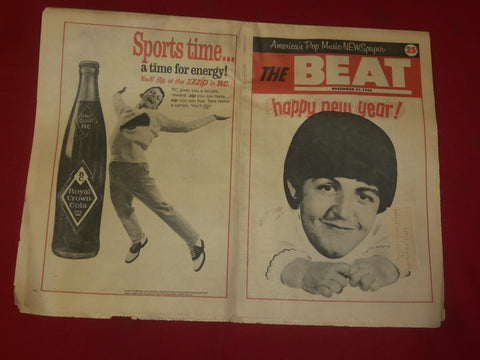 1966 DEC 31 THE BEAT NEWSPAPER- PAUL MCCARTNEY -PHOTOS, ARTICLES & ADS - NP 3910
