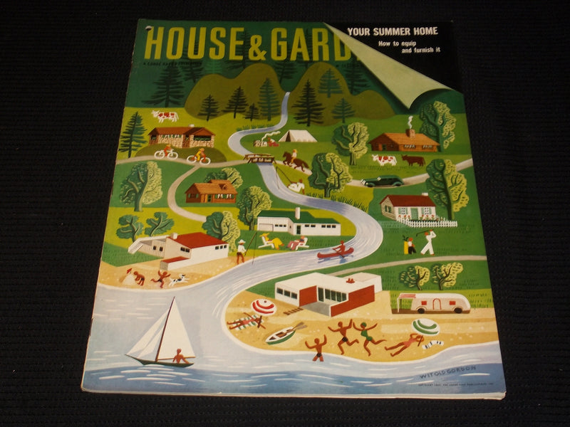 1940 JUNE SECTION 2 HOUSE & GARDEN MAGAZINE FRONT COVER - E 4508