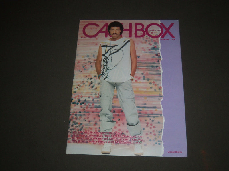 1984 AUGUST 18 CASHBOX MAGAZINE - LIONEL RICHIE COVER - SP 3502