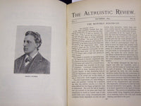 1893-1894 THE ALTRUISTIC REVIEW BOUND VOLUME NO. 1/2 - KD 3486O