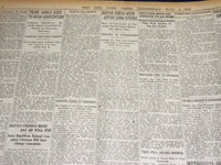1920 MAY 5 NEW YORK TIMES NEWSPAPER - WOOD LEADS JOHNSON IN INDIANA - NT 8668
