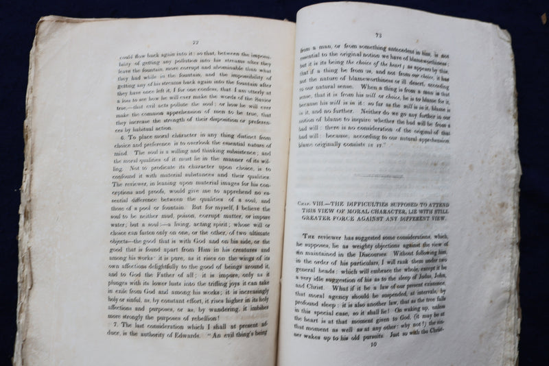 1827 INQUIRY INTO THE NATURE OF SIN SOFTCOVER BOOK BY ELEAZAR T. FITCH - K 834