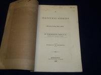 1849 UNIVERSITY OF VERMONT INAUGURAL ADDRESS BY WORTHINGTON SMITH - J 4416