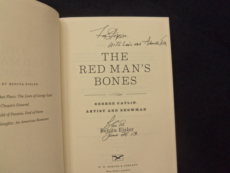 2013 THE RED MAN'S BONES HARDCOVER BOOK - INSCRIBED BY DENITA EISLER - KD 8549
