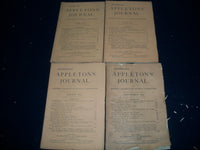 1879 APPLETON'S JOURNAL MAGAZINE LOT OF 9 DIFFERENT ISSUES - NICE ADS - WR 697