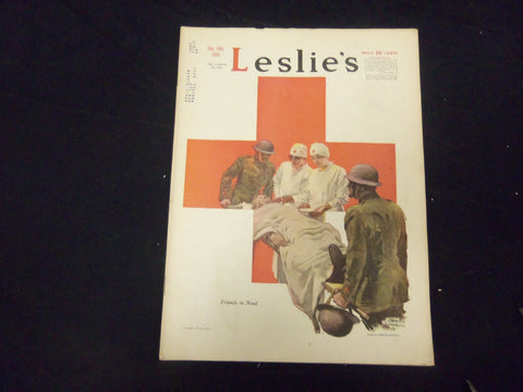 1918 DECEMBER 14 LESLIE'S WEEKLY MAGAZINE - FRIENDS IN NEED - ST 2227