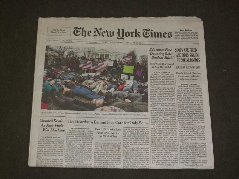 2018 FEBRUARY 20 NEW YORK TIMES - BEING CLASS BODYGUARD IS NOW PART OF THE JOB