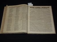 1826-1827 NEW YORK MIRROR AND LADIES GAZETTE BOUND VOLUME NO. 4 - KD 4675N