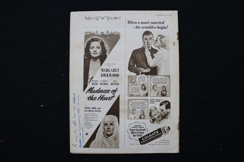 1949 JULY 23 PICTUREGOER MAGAZINE - JENNIFER JONES COVER - E 25166
