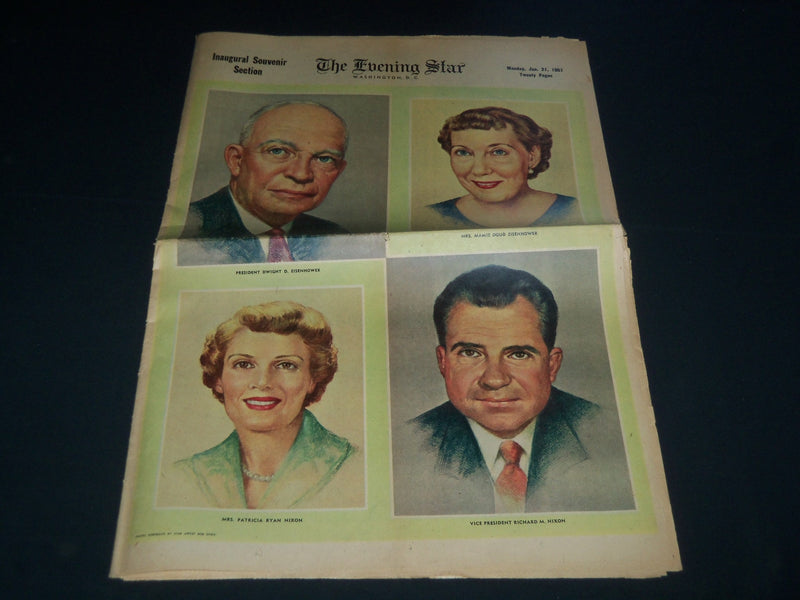 1957 JAN 21 WASHINGTON EVENING STAR NEWSPAPER - INAUGURAL SOUVENIR SECT- NP 3762