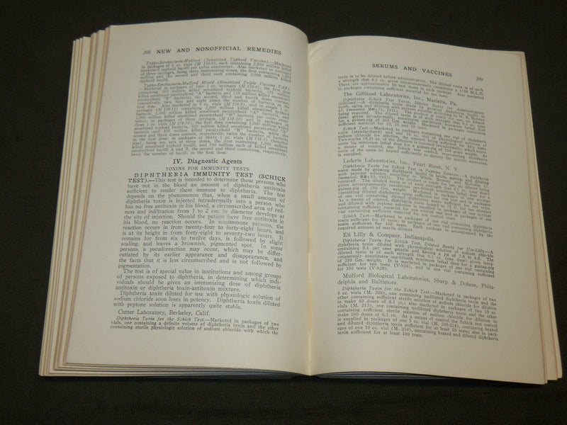 1933 NEW AND NONOFFICIAL REMEDIES BOOK - AMERICAN MEDICAL ASSOCIATION - J 6142