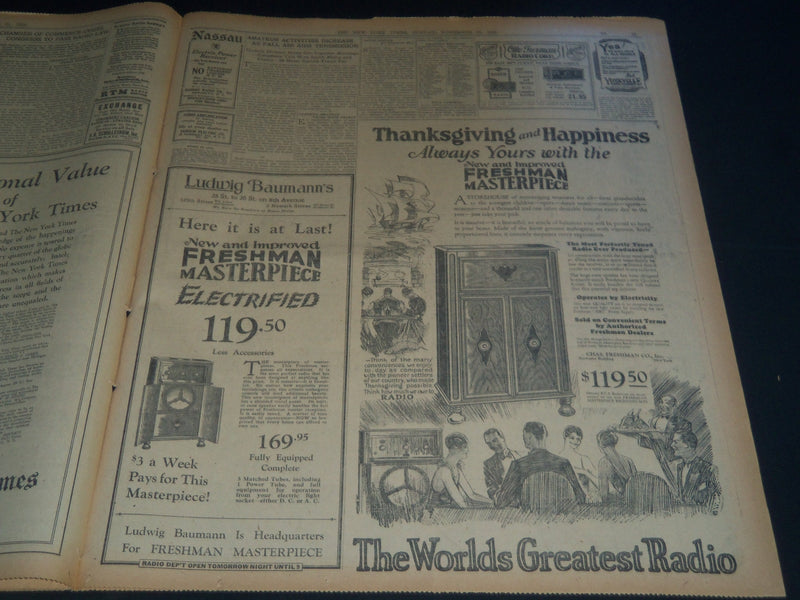 1926 NOV 21 NEW YORK TIMES AUTO & SPECIAL SECTION - FALL AND DOHENY - NT 7558