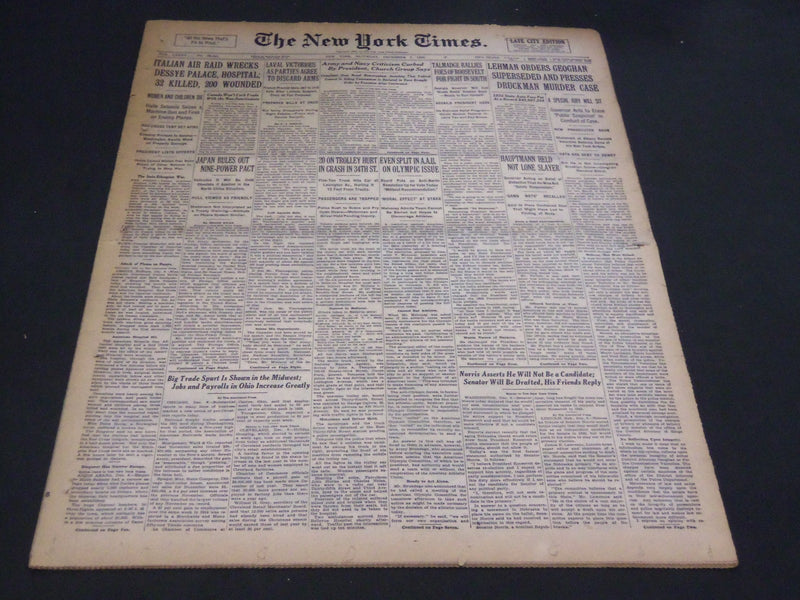 1935 DECEMBER 7 NEW YORK TIMES - HAUPTMANN HELD NOT LONE SLAYER - NT 4849