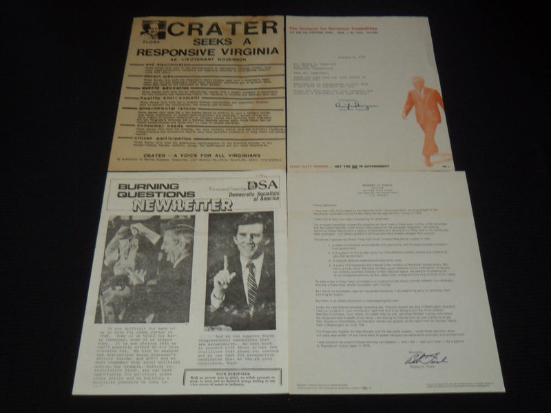 1970'S-1980'S ASSORTED POLITICAL CAMPAIGN LITERATURE LOT OF 64 - O 2597C