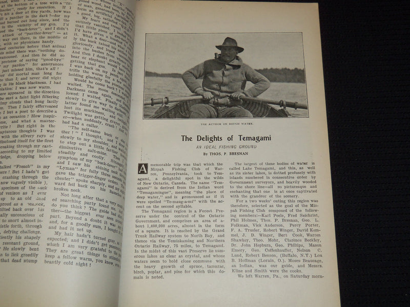 1906 MAY ROD AND GUN IN CANADA AND MOTOR MAGAZINE - YOUTHFUL ANGLERS - J 8092