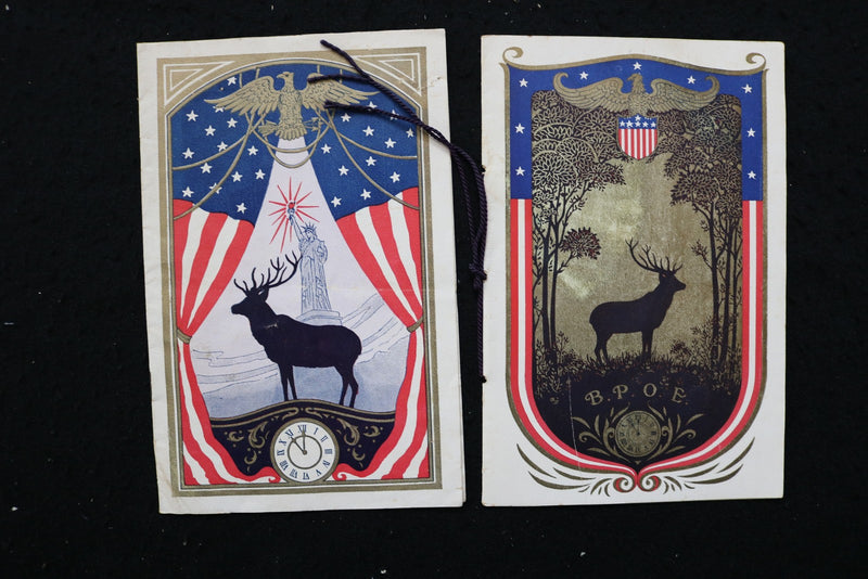 1916-1926 FLAG DAY SERVICES PROGRAMS - B.P.O. OF ELKS - LOT OF 6 - K 3053