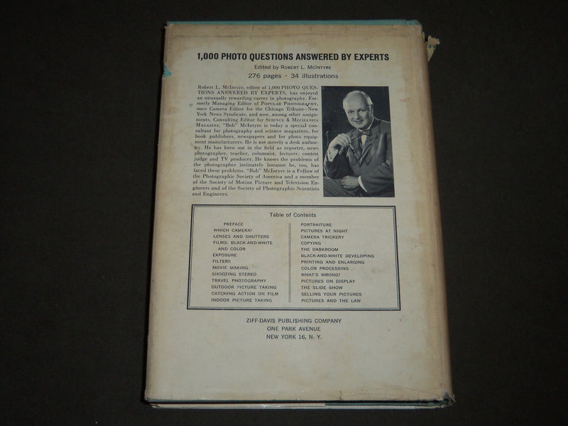 1959 1,000 PHOTO QUESTIONS ANSWERED BY EXPERTS - ROBERT MCINTYRE- KD 3780